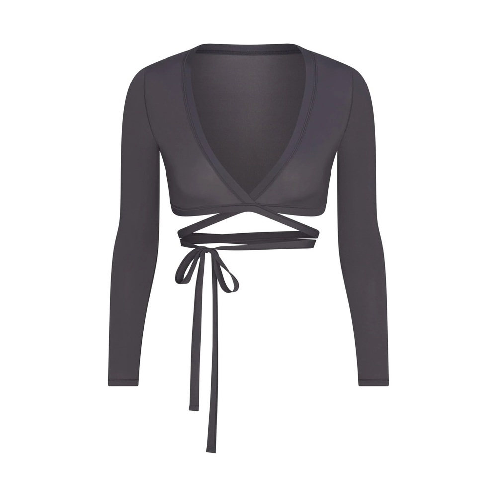 SKIMS Lead Long Sleeve Wrap Top